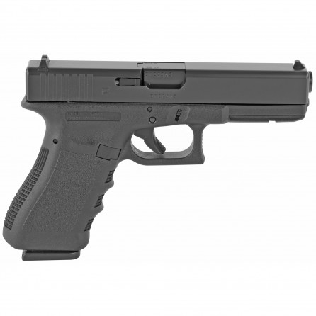 Glock 17 Gen 3, Striker Fired, Semi-automatic, 9mm, 4.49" Barrel, Matte Black Finish, 17 Rounds, 2 Magazines