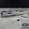 HS-B00 pro Slide for Glock 19 Gen 3 Raw Stainless Steel Finish, RMR cut 9mm