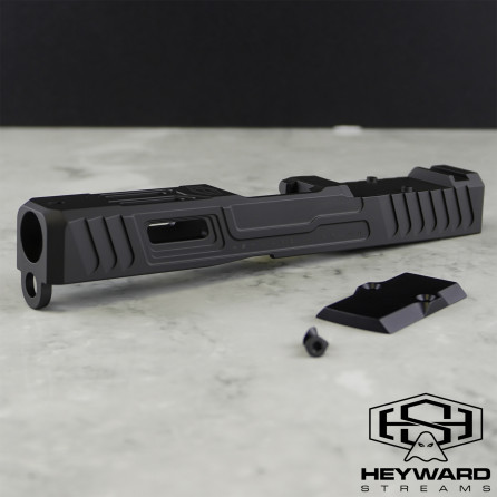 HS-B00 pro Slide for Glock 19 Gen 3 Armor Black Finish, RMR cut 9mm