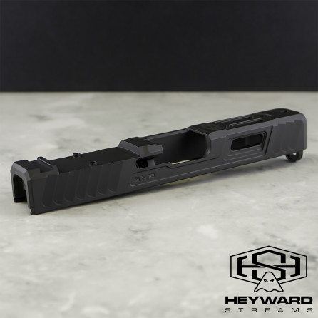 HS-B00 pro Slide for Glock 19 Gen 3 Armor Black Finish, RMR cut 9mm