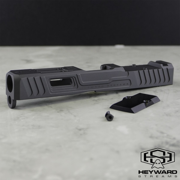 HS-B00 pro Slide for Glock 19 Gen 3 Sniper Gray Finish, RMR cut 9mm