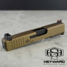 Complete Slide Assembly For Glock 43, 43x, HS OEM Style, Burnt Bronze Finish, 9mm