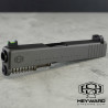 Complete Slide Assembly For Glock 43, 43x, HS OEM Style, Tungsten Finish, 9mm