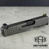 Complete Slide Assembly For Glock 43, 43x, HS OEM Style, Tungsten Finish, 9mm