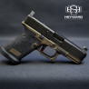 Custom Glock 19 Gen 5 with Upgrades Stippling, FDE Cerakote and Performance Trigger 3.5lb