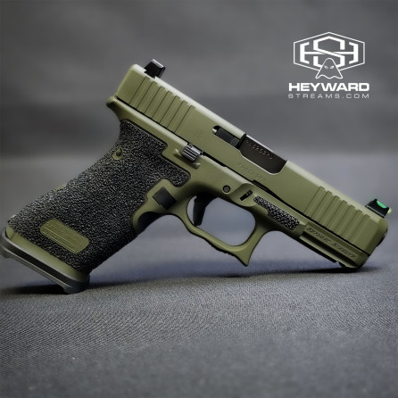 Glock 45 Custom High End Hand Stippled *NEW* ODG Cerakote Plus Accessories