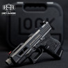 Custom Glock 26 Hand-Stippling, Armor Black Cerakote Hs-J02 Slide, 9mm