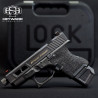 Custom Glock 26 Hand-Stippling, Armor Black Cerakote Hs-J02 Slide, 9mm