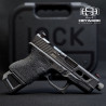 Custom Glock 26 Hand-Stippling, Armor Black Cerakote Hs-J02 Slide, 9mm