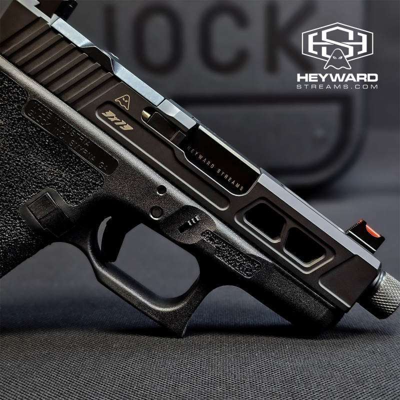 Custom Glock 26 Hand-Stippling, Armor Black Cerakote Hs-J02