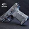 Glock Plataform Pistol (G19), Compact, Grey Battle Worn Cerakote Finish, 9mm.