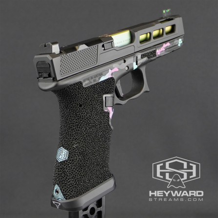 Custom Glock 17 Gen 3 Pistol, ZPS.P, Multicam Stippled, Miami Vice Multicam