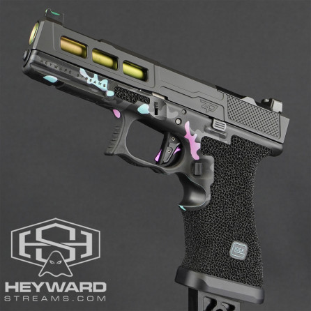 Custom Glock 17 Gen 3 Pistol, ZPS.P, Multicam Stippled, Miami Vice Multicam