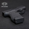 Custom Glock 43, Ultra-Conceal 9mm, Chantel Blue+Sniper Grey, Hand-Stippling