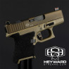 Custom Glock 26 Gen 3 Pistol, Flat Dark Earth, stippled, 9mm