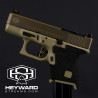 Custom Glock 26 Gen 3 Pistol, Flat Dark Earth, stippled, 9mm