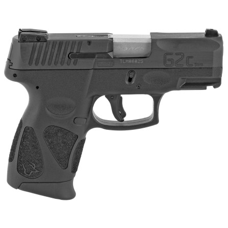 Taurus USA, G2C, Semi-automatic, Compact , 9MM, 3.2" Barrel, Matte Finish, Black,Manual Thumb Safety