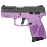 Taurus USA, G2C, Semi-automatic, Compact , 9MM, 3.2" Barrel, Light Purple Polymer Frame, Manual Thumb Safety