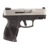 Taurus USA, G2C, Semi-automatic, Compact , 9MM, 3.2" Barrel, Silver Slide, Polymer Frame, Manual Thumb Safety