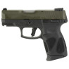 Taurus USA, G2C, Semi-automatic, Compact , 9MM, 3.2" Barrel, ODGREEN Slide, Polymer Frame, Manual Thumb Safety