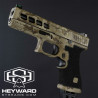 Customized Glock 17 Gen 3, Semi-automatic, Zaffiri Precision ZPS. 3 Upper, FDE Multicam Finish with Topography, 9mm