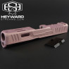 Heyward Streams HS-B00 Stripped Slide for Glock 19 Gen 3, Pink Champagne, RMR Footprint Optic cut, 9mm