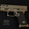 Custom Glock 43x, Ultra-Conceal Size, 9mm, Chocolate Bronze Cerakote, 3.5lb Trigger-Work