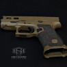 Custom Glock 43x, Ultra-Conceal Size, 9mm, Chocolate Bronze Cerakote, 3.5lb Trigger-Work