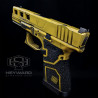 Glock 19 Gen3, Bumblebee Transformer Edition, Hand-Stippling, Elite LF19 or 23 Slide, Complete Cerakote