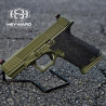 Customized P80 Compact Pistol, PFC9 OD Green, Stippled Lower, P80 RMR Cut Upper, 9mm