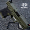 Customized P80 Compact Pistol, PFC9 OD Green, Stippled Lower, P80 RMR Cut Upper, 9mm