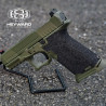 Customized P80 Compact Pistol, PFC9 OD Green, Stippled Lower, P80 RMR Cut Upper, 9mm