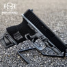 Custom G26 Gen3 – Hand Stippling, Winter Call-Duty Design, OEM Heyward Streams Style Upper, 9mm.