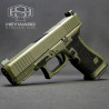 Custom High-End Glock 45 MOS – OD Green Cerakote & Nano X Hand Stippling