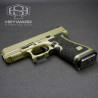 Custom High-End Glock 45 MOS – OD Green Cerakote & Nano X Hand Stippling