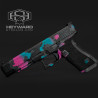 CUSTOM GLOCK 34 GEN 5, FULL CUSTOM WORK, MIAMI-VICE CERAKOTE, 9mm
