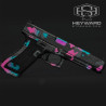 CUSTOM GLOCK 34 GEN 5, FULL CUSTOM WORK, MIAMI-VICE CERAKOTE, 9mm