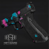 CUSTOM GLOCK 34 GEN 5, FULL CUSTOM WORK, MIAMI-VICE CERAKOTE, 9mm