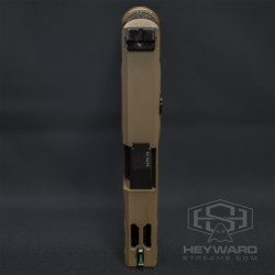 Custom Glock 43x, Ultra-Conceal Size, 9mm, Chocolate Bronze Cerakote, 3.5lb Trigger-Work