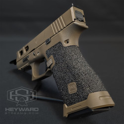 Custom Glock 43x, Ultra-Conceal Size, 9mm, Chocolate Bronze Cerakote, 3.5lb Trigger-Work