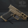 Custom Glock 43x, Ultra-Conceal Size, 9mm, Chocolate Bronze Cerakote, 3.5lb Trigger-Work