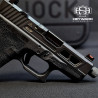 CUSTOM GLOCK 26 HAND-STIPPLING, ARMOR BLACK CERAKOTE HS-J02 SLIDE, 9mm