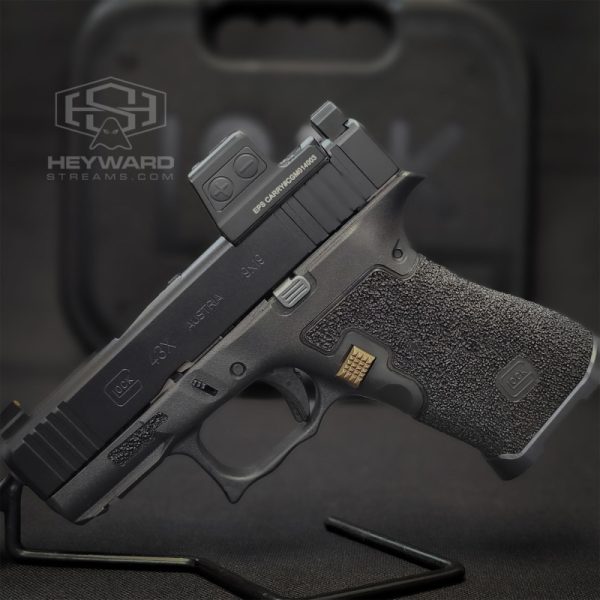 Glock 43X MOS, Stippled, Holosun Eps Red Dot - Image 5
