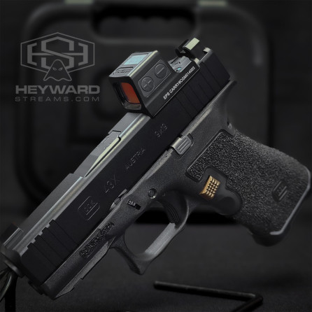 Glock 43X MOS, Stippled, Holosun Eps Red Dot