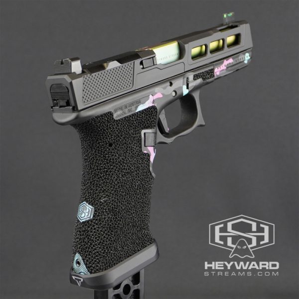 Custom Glock 17 Gen 3 Pistol, ZPS.P Slide, Stippled, Miami Vice Multicam - Image 3