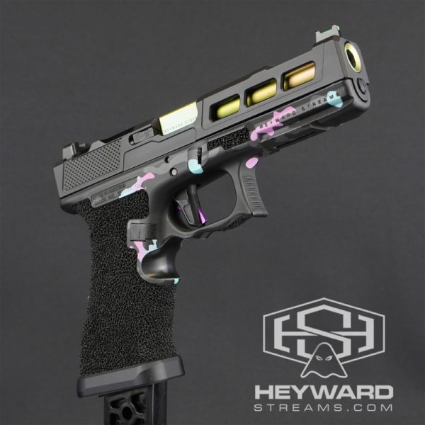 Custom Glock 17 Gen 3 Pistol, ZPS.P Slide, Stippled, Miami Vice Multicam - Image 2