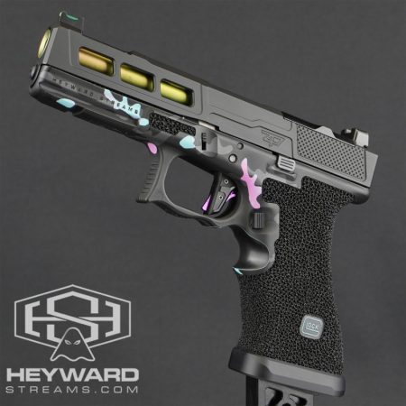 Custom Glock 17 Gen 3 Pistol, ZPS.P Slide, Stippled, Miami Vice Multicam
