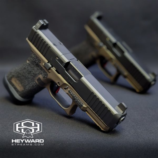 Custom Glock 19 Gen 5, Stippled, FDE Cerakote and Performance Trigger 3.5lb - Image 3