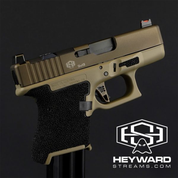 Custom Glock 26 Gen 3 Pistol, Flat Dark Earth, Stippled - Image 2
