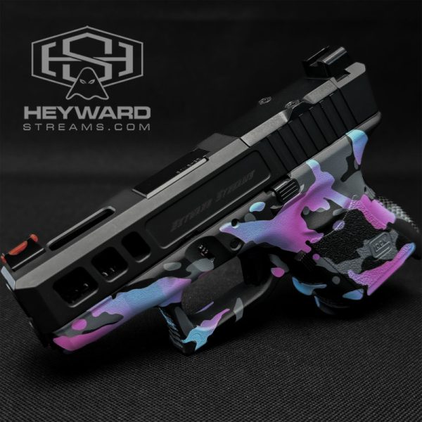 Custom Glock 26 Gen 3 Pistol, Miami Vice Multicam - Image 3